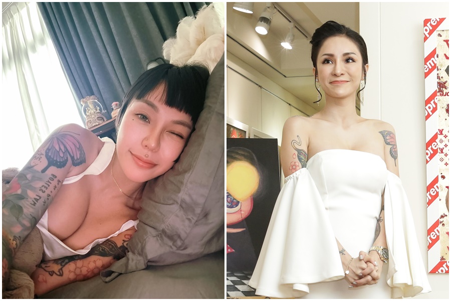 國光女神梁云菲呼籲年底「票票民進黨」守護台灣民主。(翻攝自IG@nanaliangbadgal、本刊資料照)