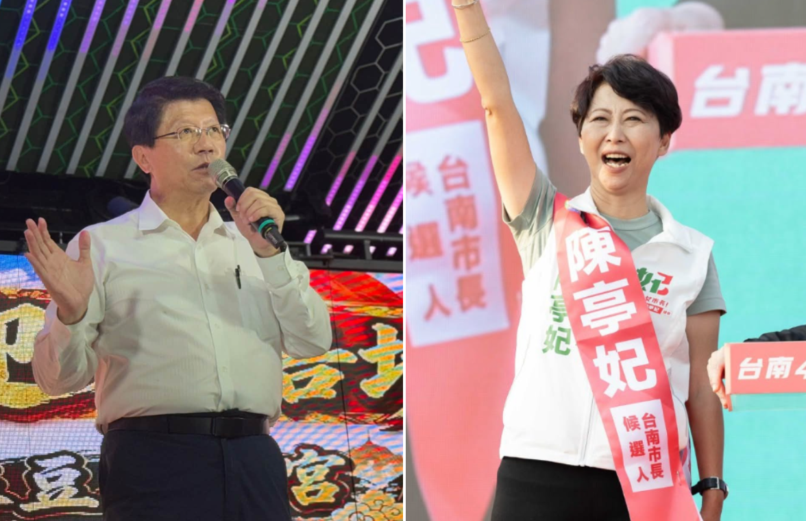 AI民意模擬台南市選戰／陳亭妃45.2%領先謝龍介11.1個百分點　中間選民動向成關鍵