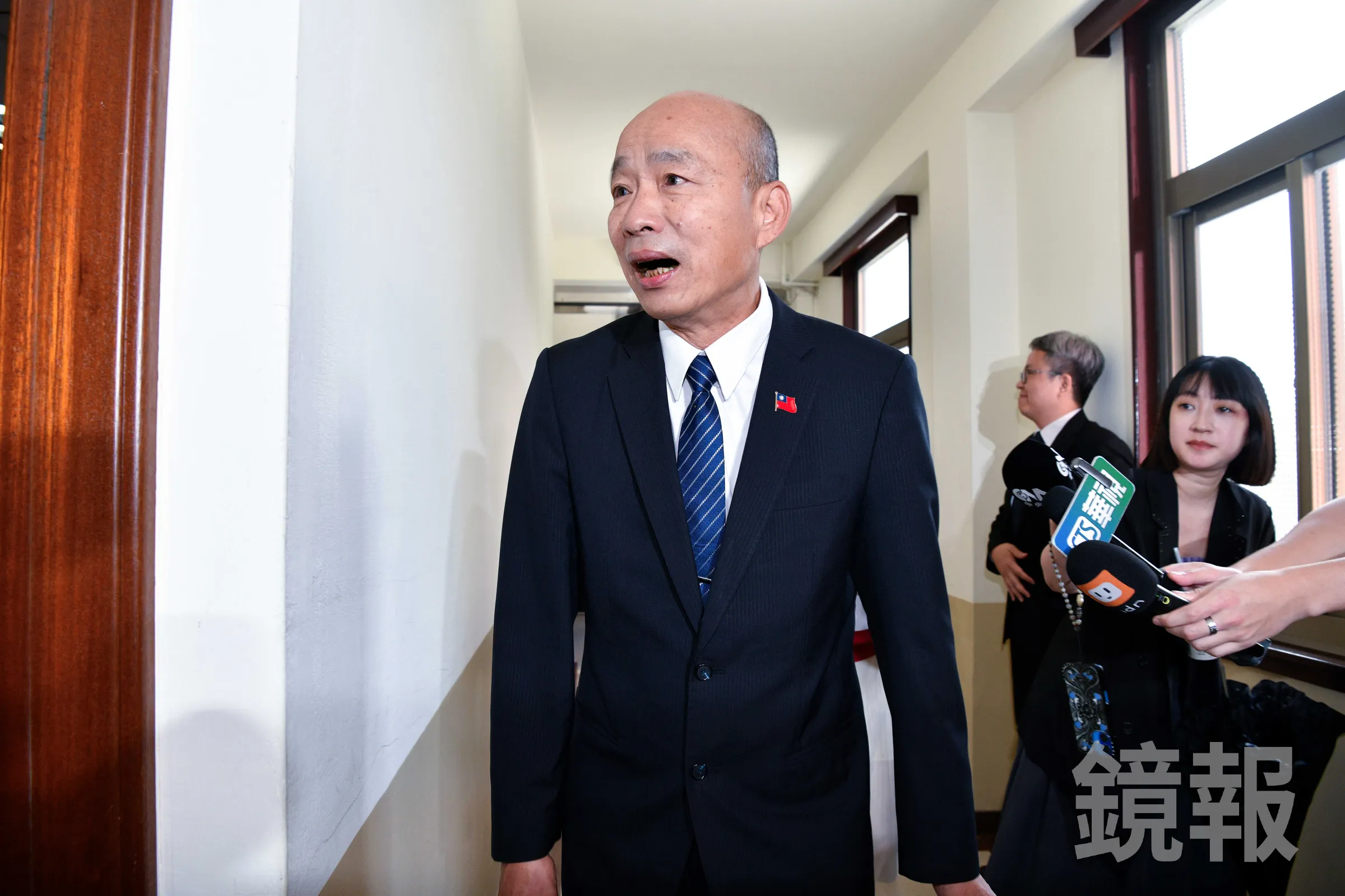 韓國瑜今主持黨團協商時,兩度忍不住爆氣,其中嗆聲傅崐萁「乾脆辭掉總召」,引發各界熱議。(鏡報李智為攝)