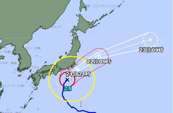 颱風杜鵑逼近日本！關東、伊豆群島防大雨狂風　逾百航班取消、JR多線停駛
