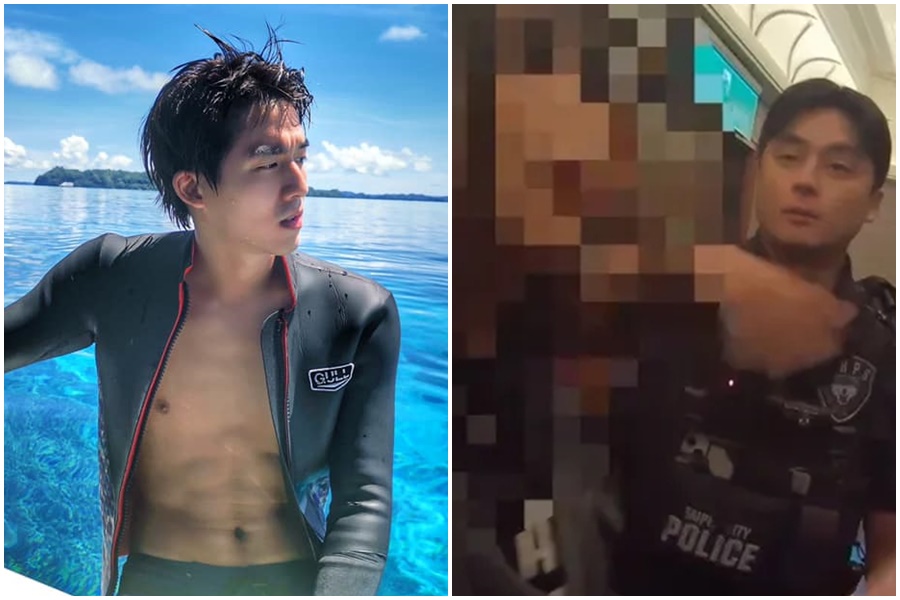 藝人李博翔疑因飲酒後情緒失控與女友王欣晨吵架。(翻攝畫面、臉書@李博翔)