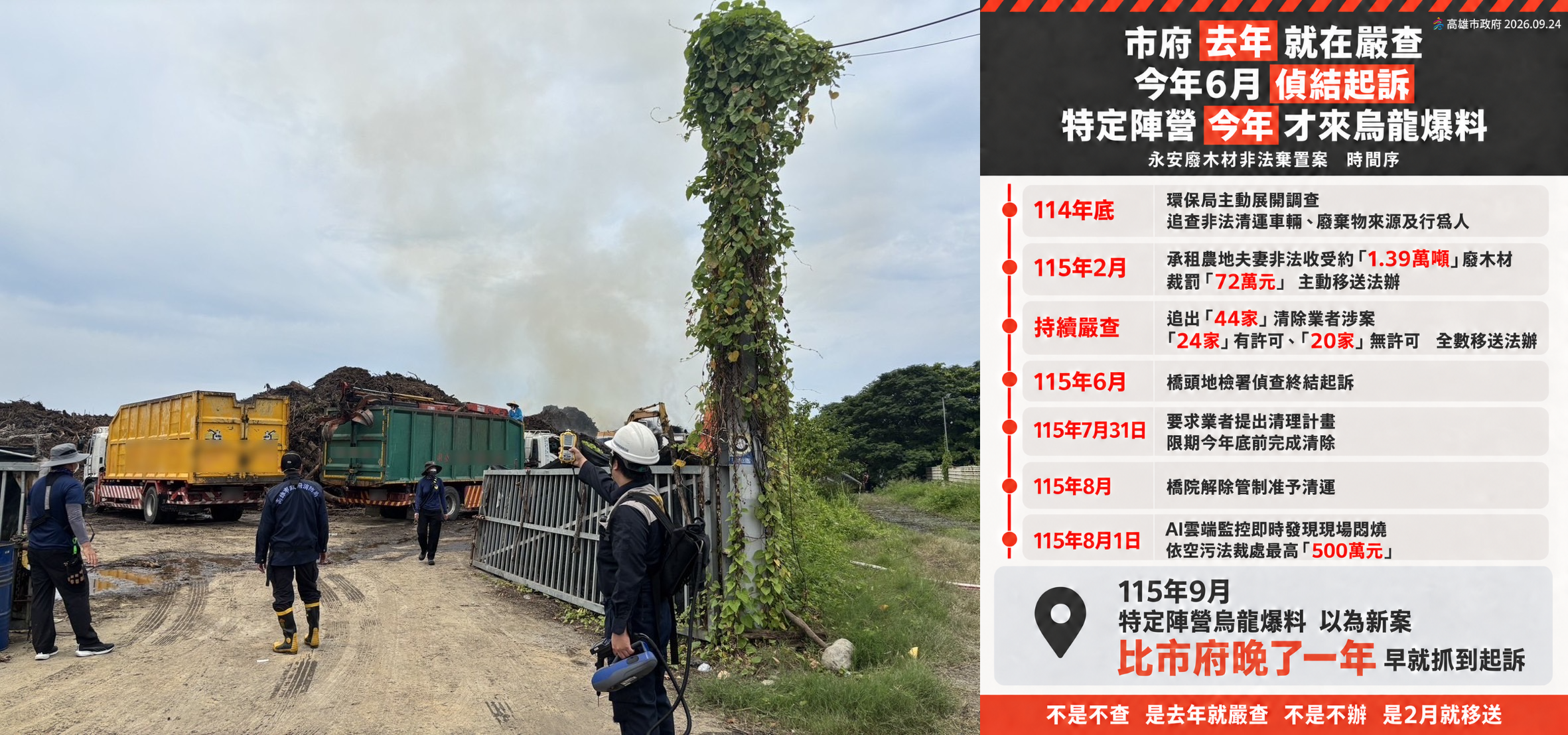 柯志恩控農地成廢木材堆置場後知後覺　高市府駁斥：混淆時間序、已偵結起訴