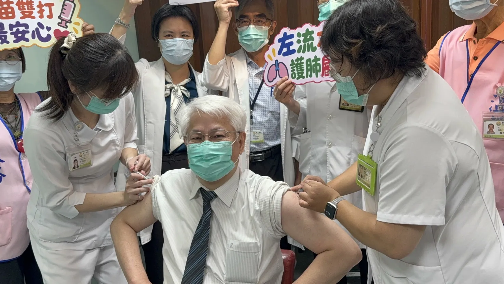 公費疫苗開打 台中醫院設「疫苗專區」左流右新雙疫苗搶賺「健康幣」
