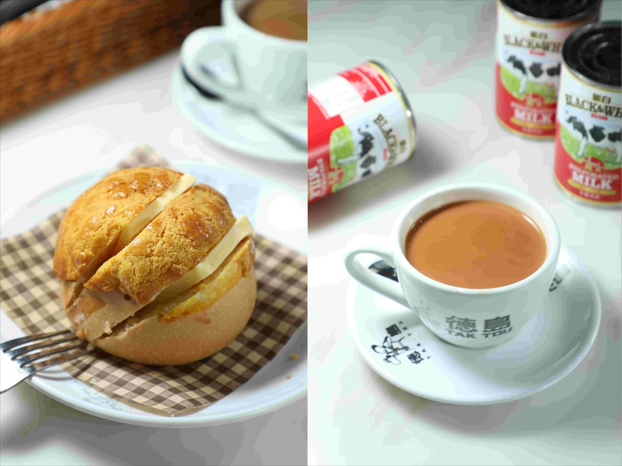 一口甜識香港／（有片）在「德島」喝一杯冠軍奶茶！感受紅而不濁、濃而不澀的迴響　體驗雙層菠蘿油的冰火哲學