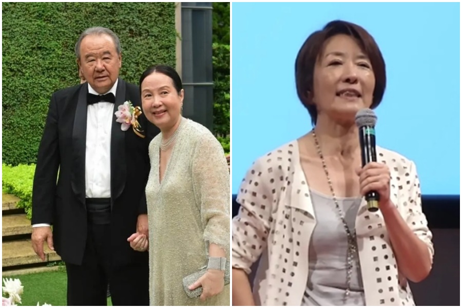 林伯實與徐莉玲都擁有兩段婚姻,曾紅極一時的80年代花旦沈時華(右圖)曾為林伯實生下一女,但未獲名分。(翻攝徐莉玲臉書、YT@TEDx)