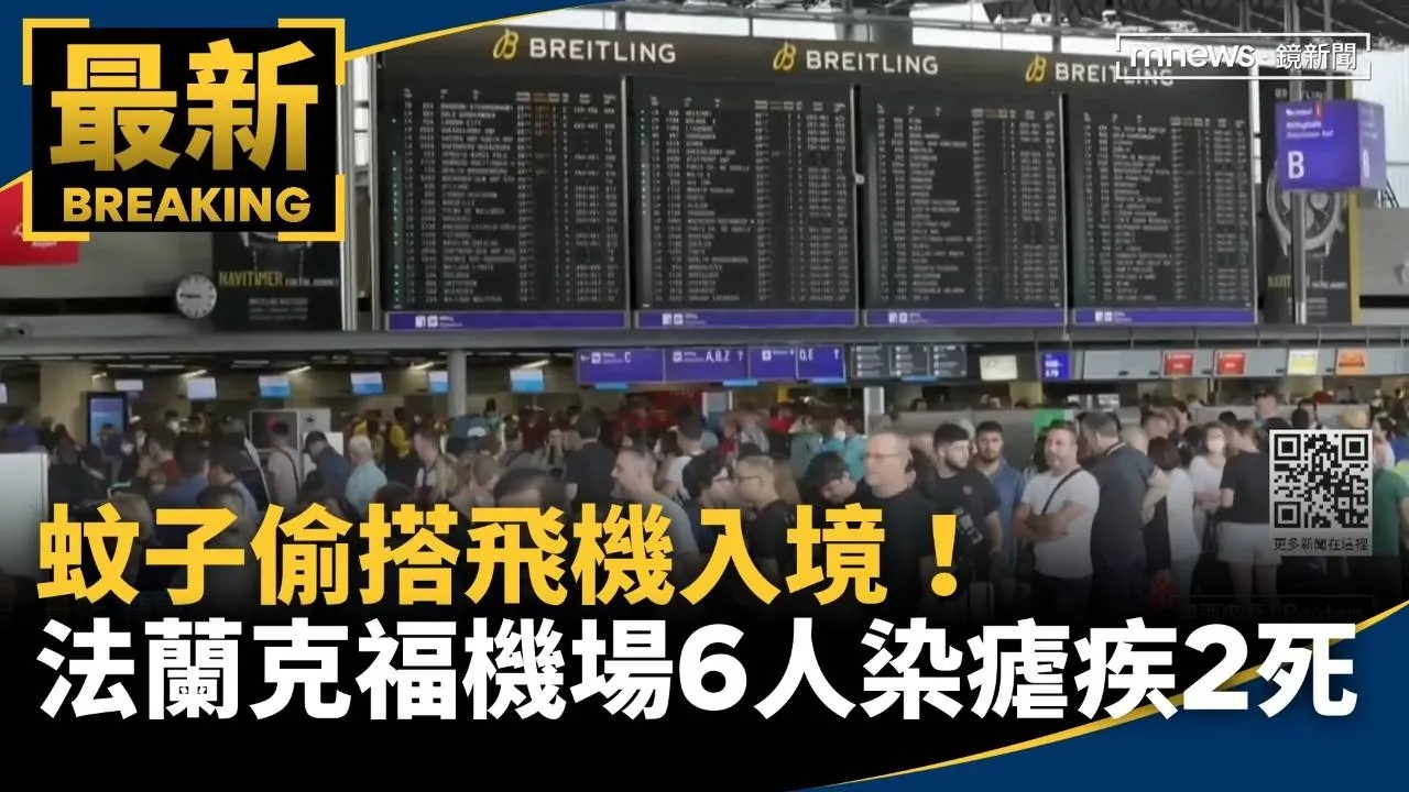蚊子偷搭飛機入境！　法蘭克福機場6人染瘧疾釀2死