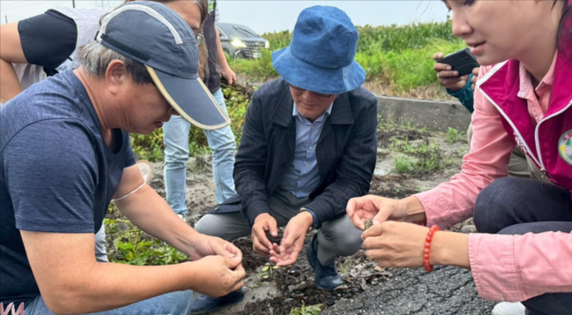 劉建國爭取花生災損救助,農業部公告雲林全縣納入救助,每公頃提高至3.6萬元。