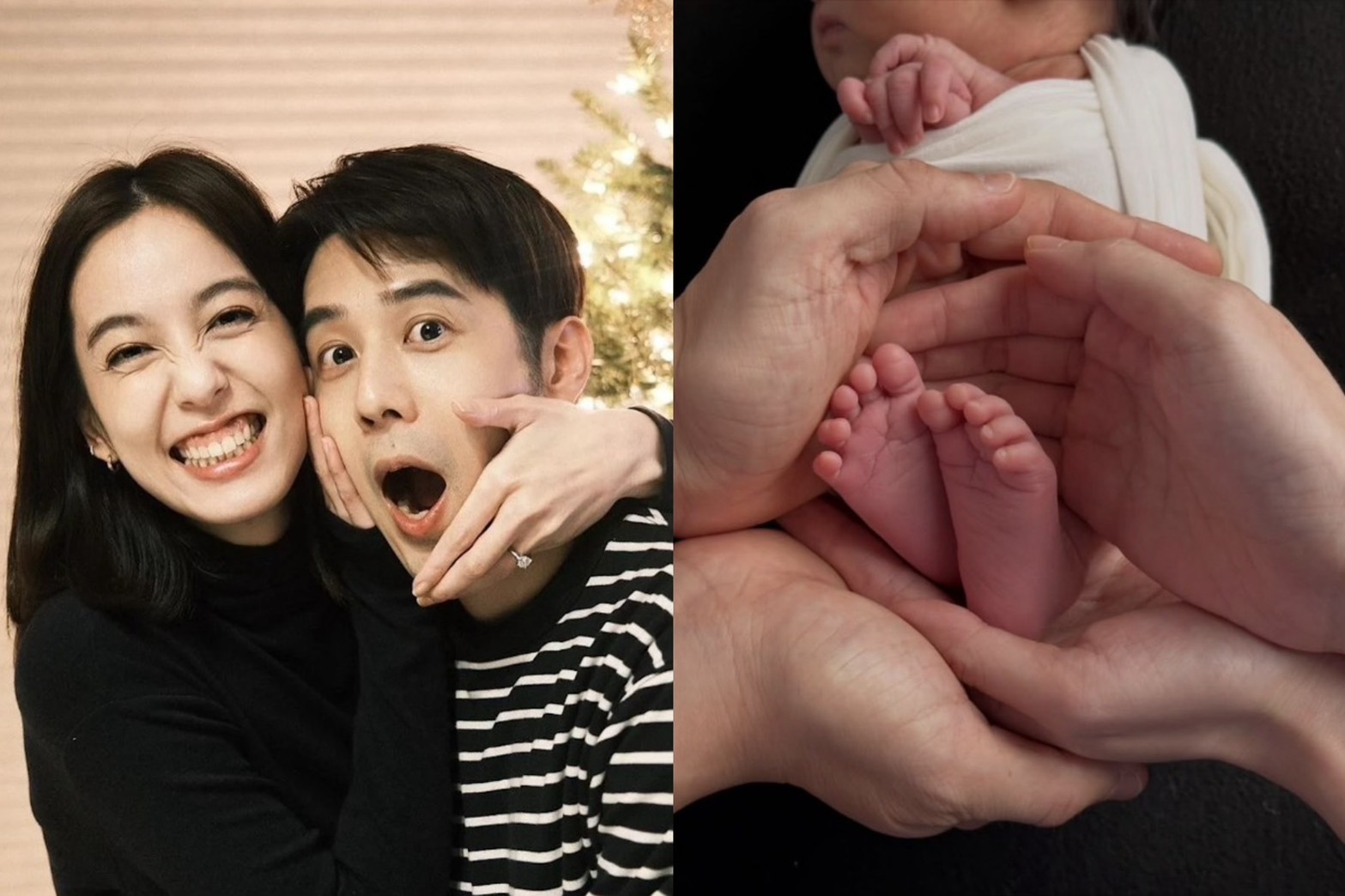 陳庭妮、胡宇威正式升格新手爸媽。(翻攝自陳庭妮Instagram)