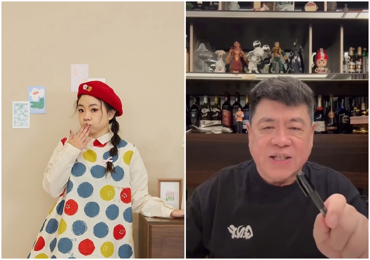 孫德榮昨釋出短影音嗆聲蔡阿嘎老婆二伯,「妳在哭什麼哭?哭妳錢賺太多了嗎?」(翻攝自二伯/孫德榮臉書)