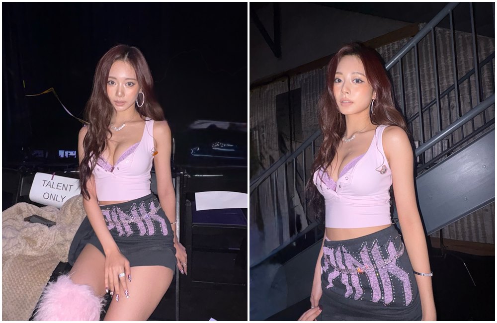 周子瑜登上維多利亞的秘密時裝秀演出,突破尺度。(翻攝thinkaboutzu IG)