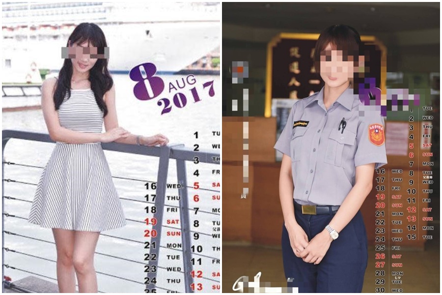 被外界封為「警界范冰冰」的台北市信義分局丁姓女偵查佐,外型亮麗,曾因亮眼外型入選警政署《警光雜誌》電子月曆。(翻攝自警光官方臉書)