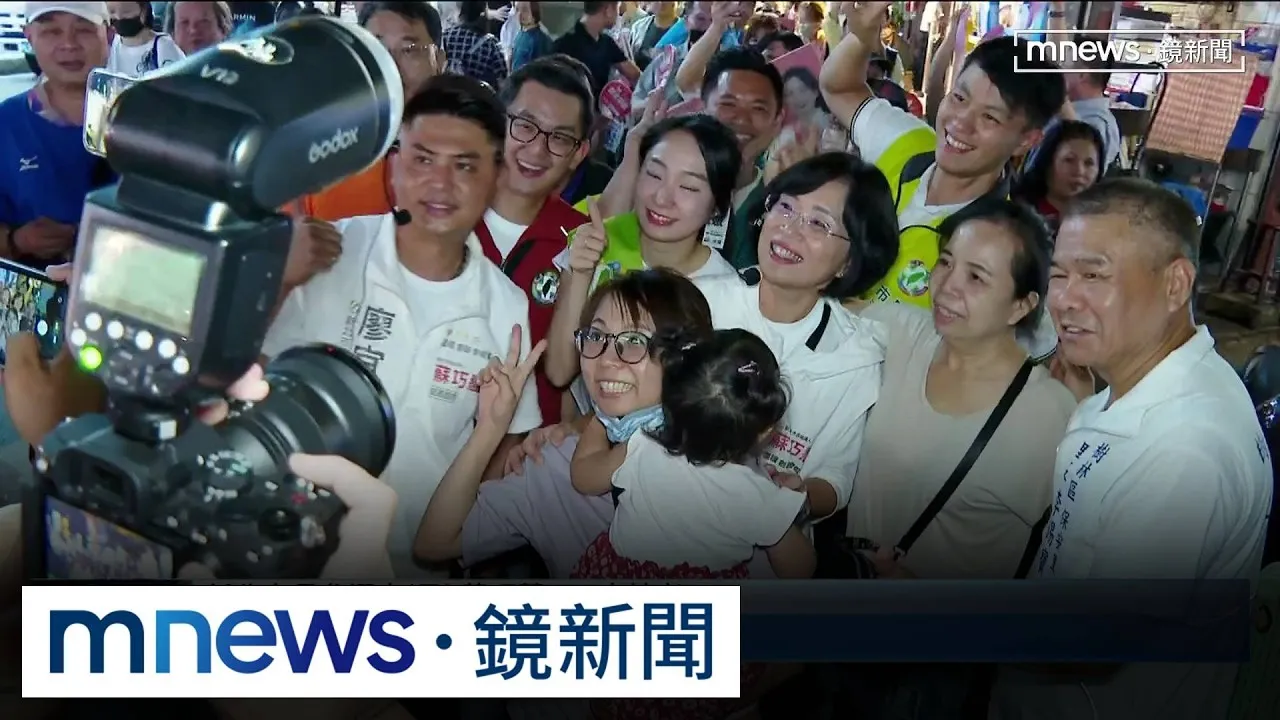 蘇巧慧揪吃博愛夜市！　現場發「慧聚」限量飄帶