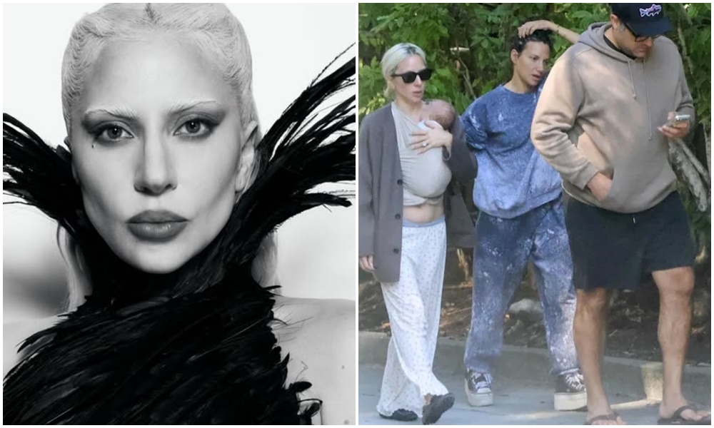 流行天后「Lady Gaga」女神卡卡傳出喜訊,被拍到「抱新生兒」。(翻攝自女神卡卡IG、X@californiapost)