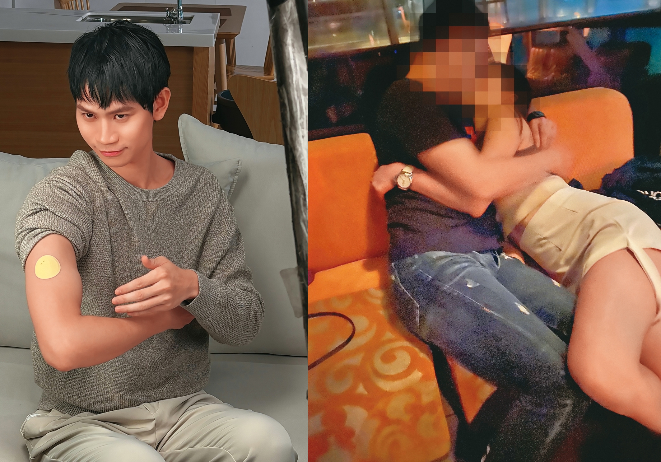因為和百萬YouTuber「Andy老師」傳出戀情,李郁涵被友人形容終於上位成功,不過李郁涵和媒體高層在夜店擁吻照曝光。(翻攝自Andy老師IG、讀者提供)