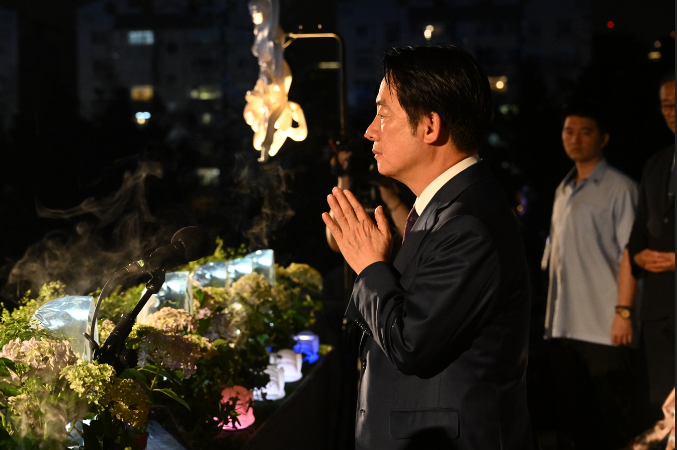 總統賴清德今也親臨活動現場。(慈濟提供)