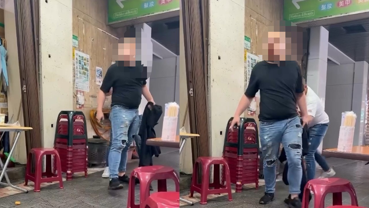 北市一名男子在爭執過程中竟亮出折疊刀。(翻攝自八炯Threads)