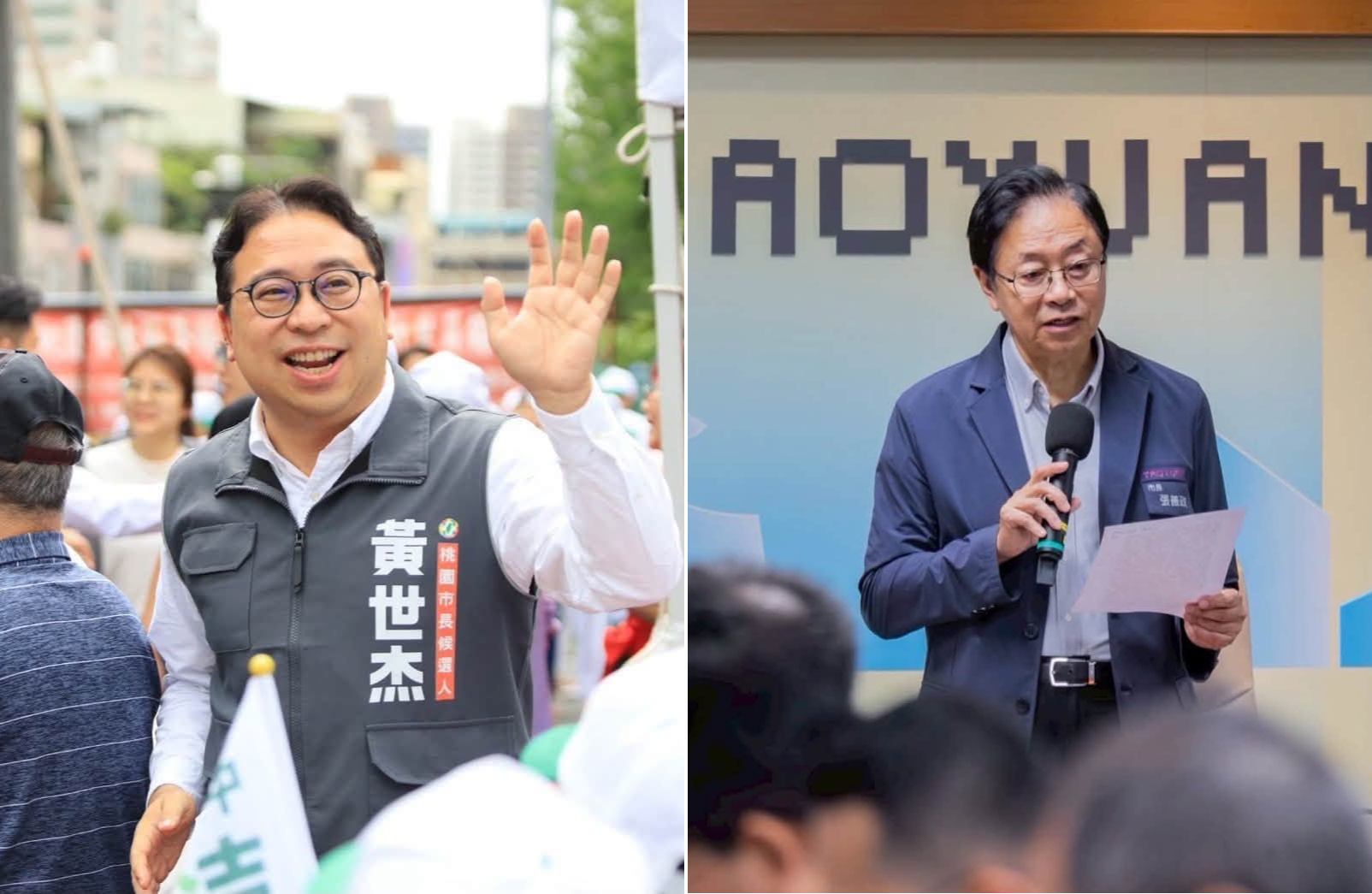 AI民意模擬桃園市選戰／張善政領先黃世杰12.9個百分點　AI模擬桃園13區支持度全數居前