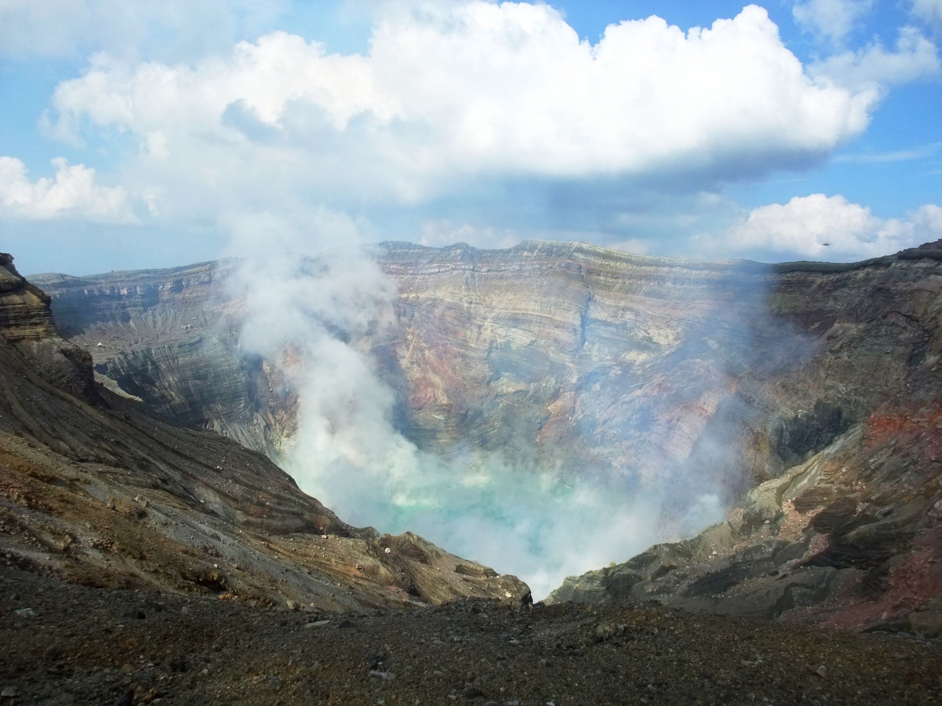 受到熊本大地震的影響,福岡管區氣象台日前將阿蘇火山的噴火警戒提升至第3級。(示意圖,PhotoAC)