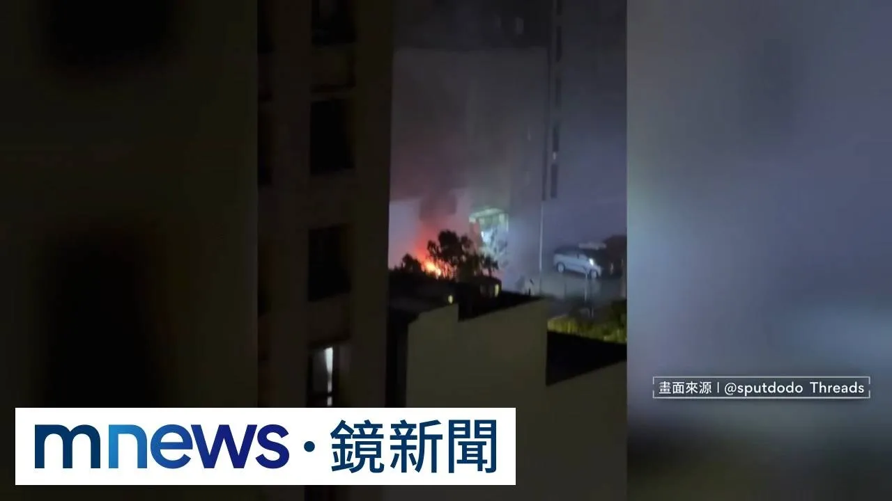 竹北充電站爆裂竄火煙　加油站突傳巨響騎士驚逃