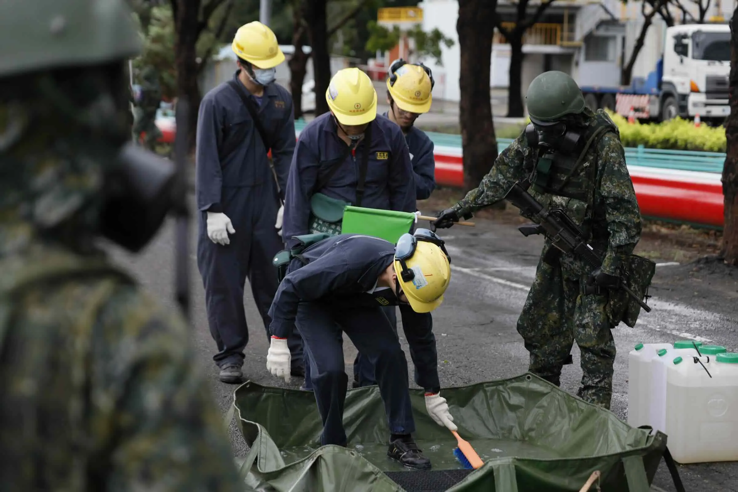 「軍傳媒」三三化學兵群桃園煉油廠驗證戰時化災應變