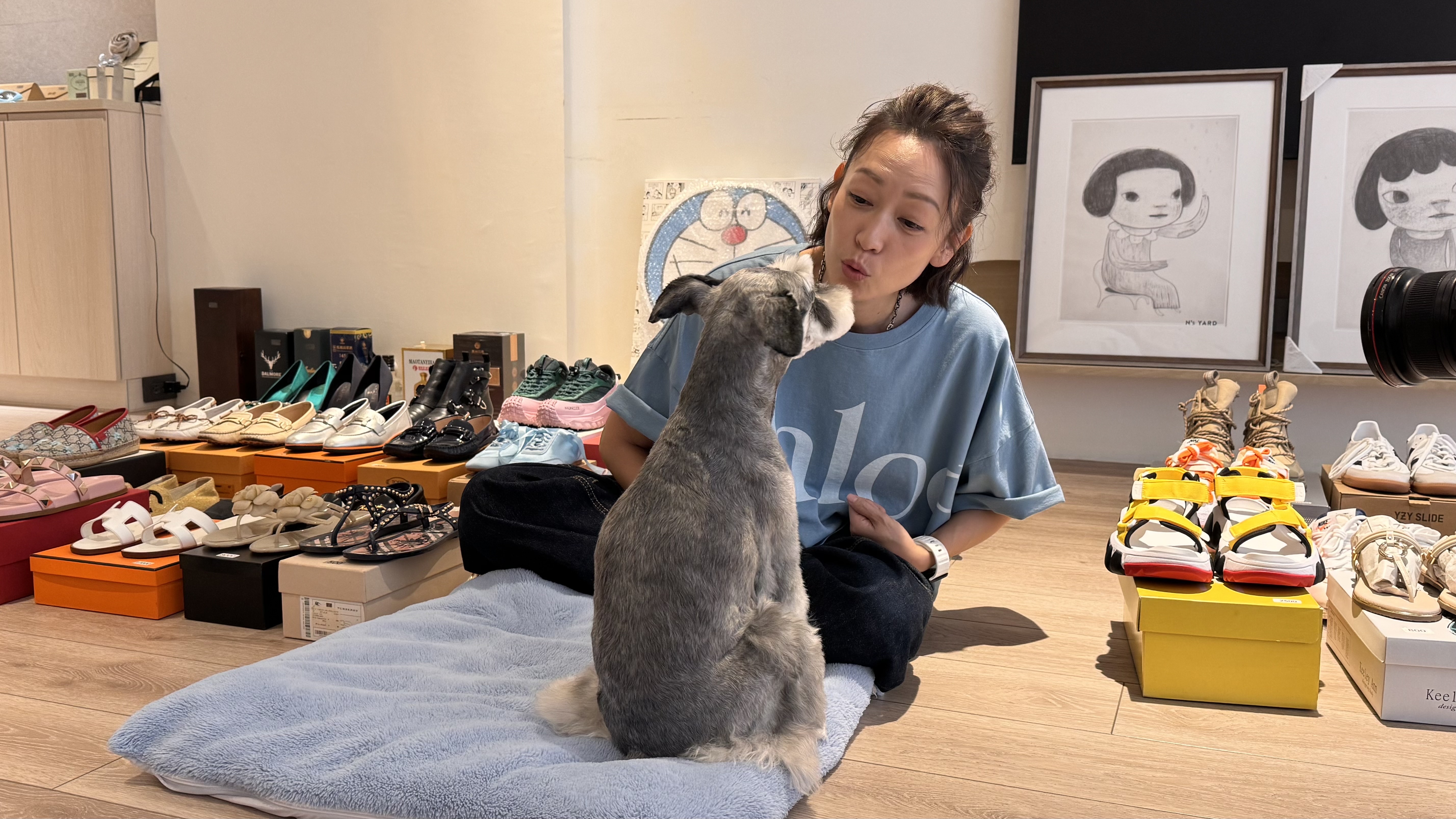 潘慧如為幫助受虐動物現身募款。葉婉如攝