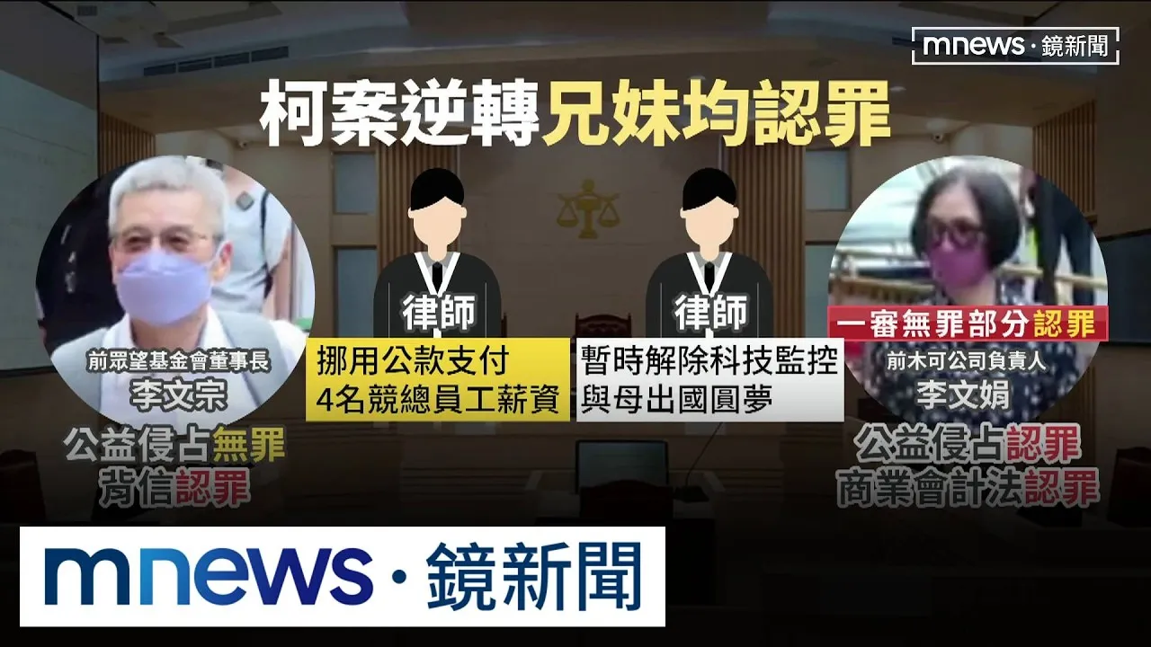柯案開庭5小時重大轉折　李文宗兄妹改口認罪