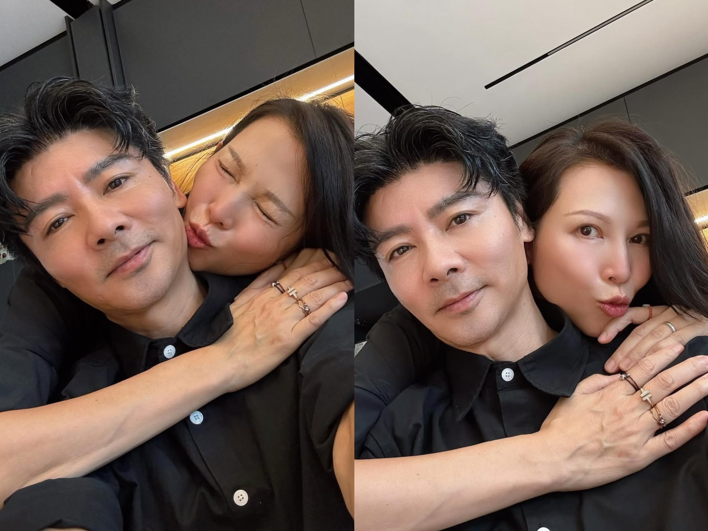 昨(19日)張晉52歲生日,蔡少芬在社交平台曬出兩人的甜蜜合照深情告白。(翻攝自IG @adachoi9800)