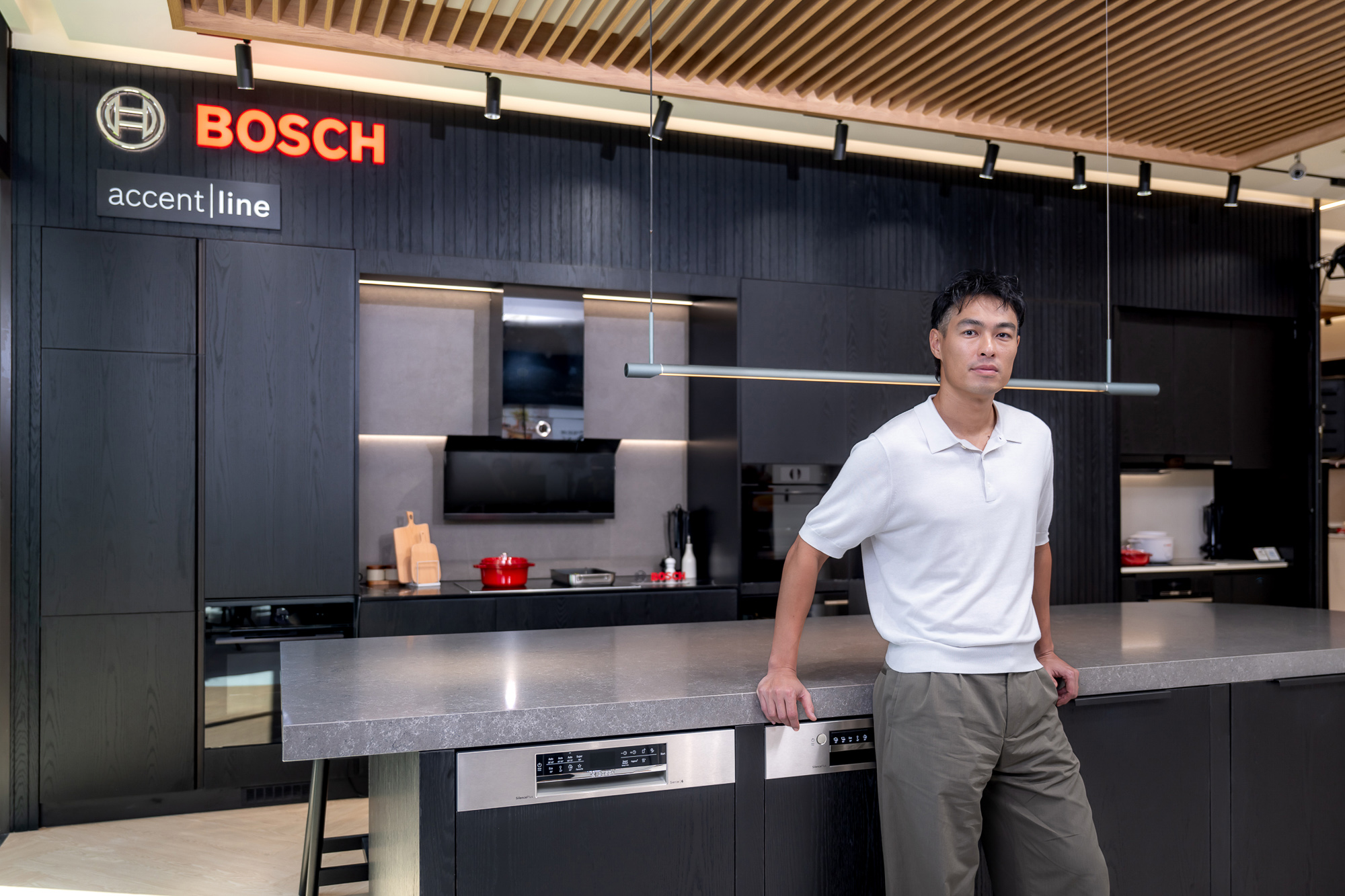 楊祐寧為廚電品牌站台,並且分享金鐘獎入圍心情。圖:BOSCH提供