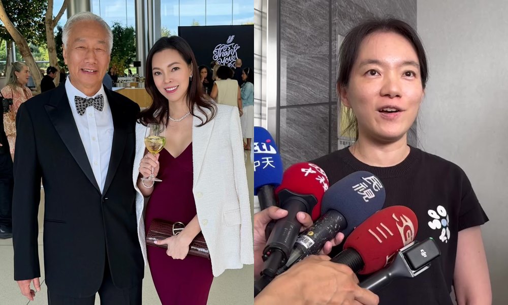 郭台銘(左圖左)爆出緋聞後,曾馨瑩(左圖右)近日曬出夫妻合照,有網友拿陳幸妤(右圖)的婚姻出來比較。(翻攝hsin_ying_tseng IG、本刊資料照)