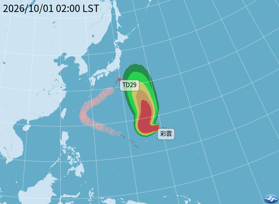 彩雲挑戰今年第7個強颱！對台影響曝光　氣象專家分析：它將進入適合發展的海域